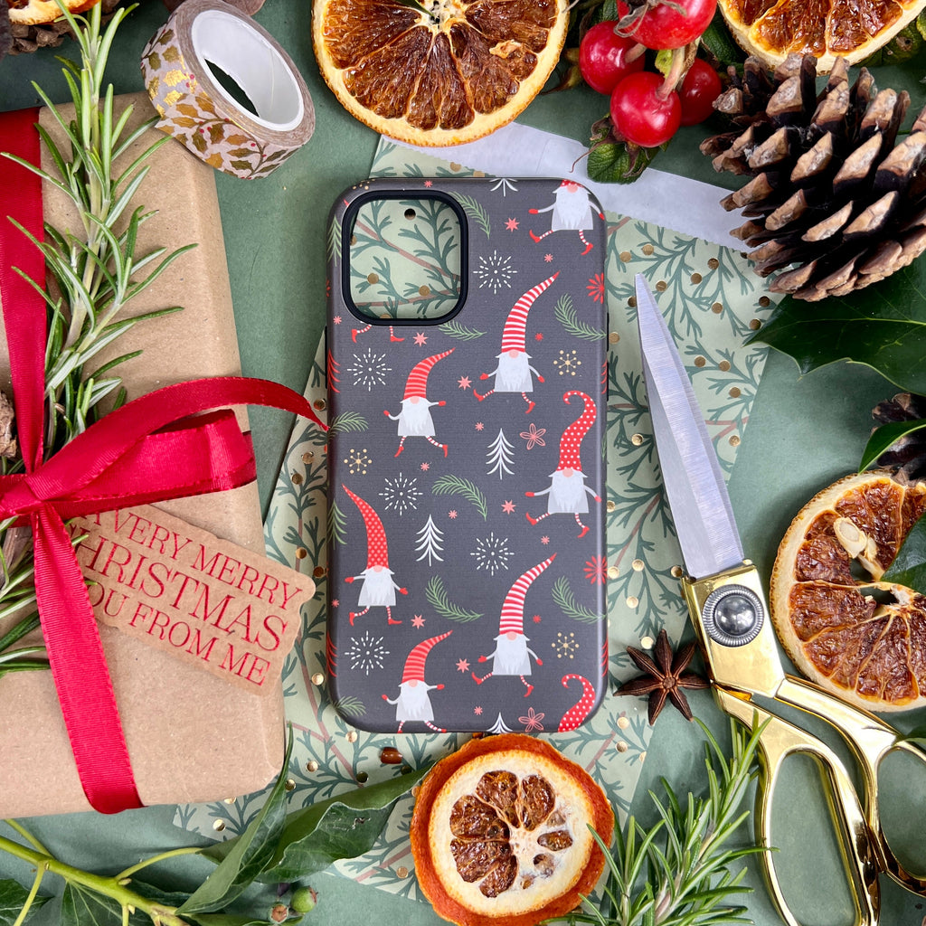 iPhone Tough Case - Merry Xmas Pattern