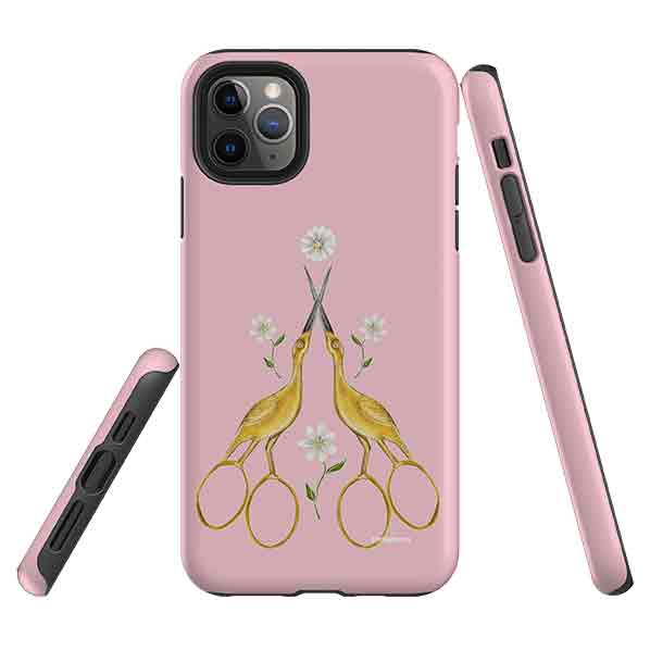 iPhone Tough Case - Heron Scissors By Catherine Rowe