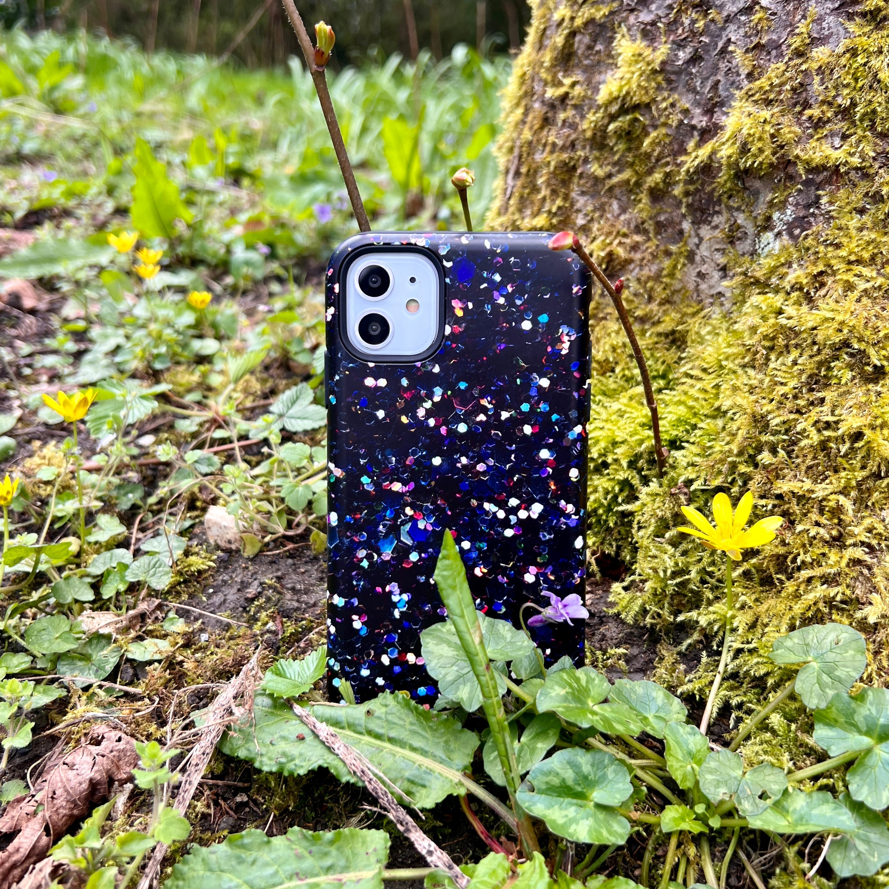 iPhone Tough Case - Night Sky By Kitty Joseph (case does not glitter)