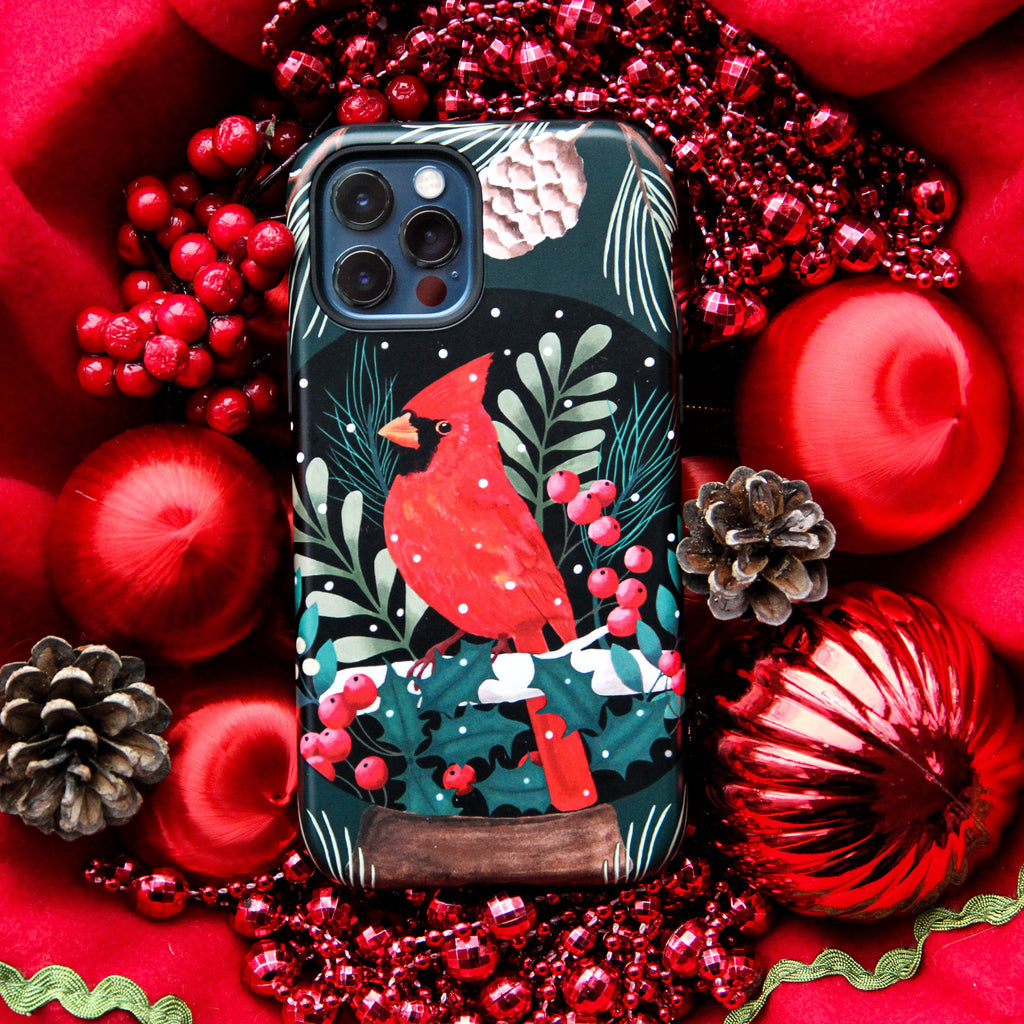 iPhone Tough Case - Red Cardinal By Bex Parkin
