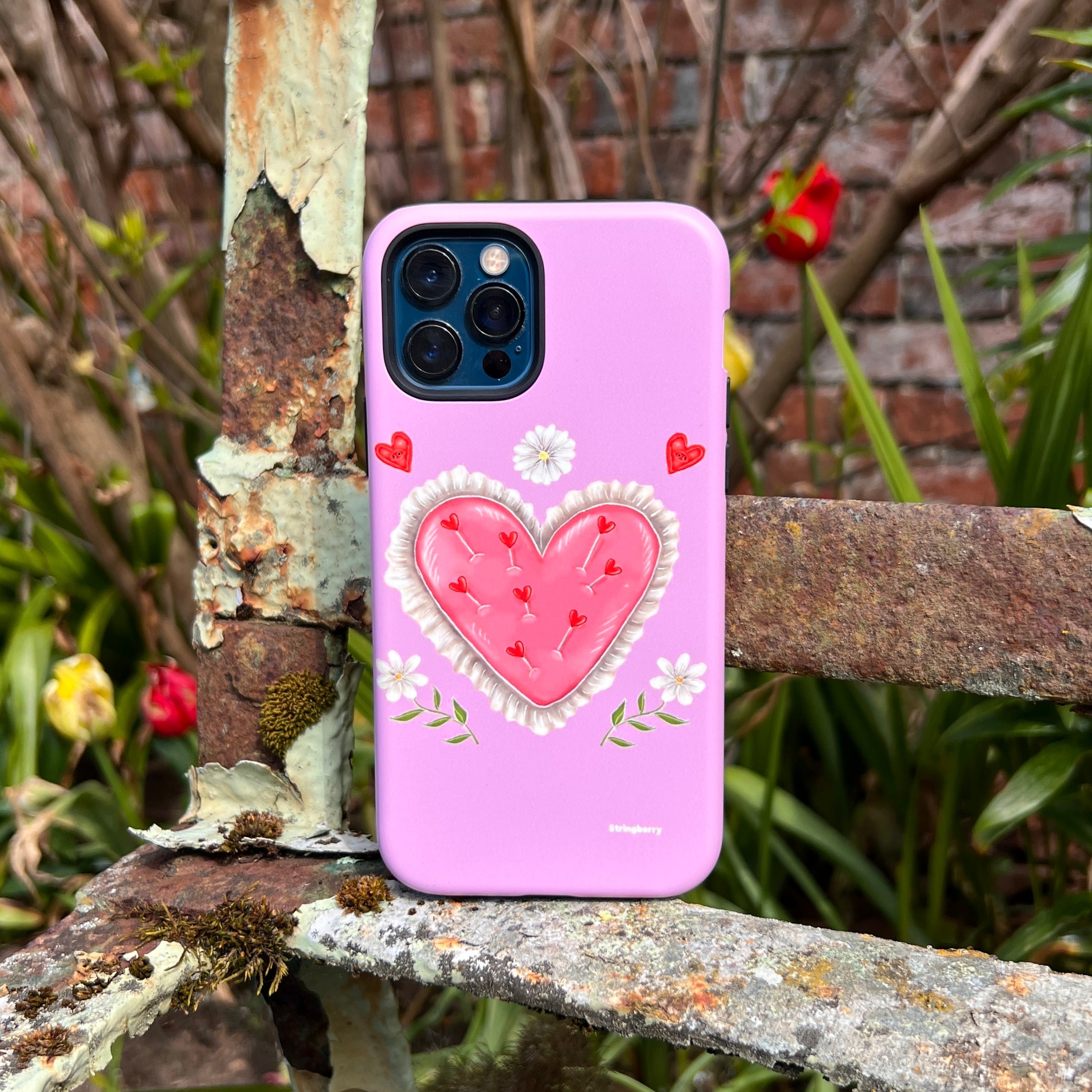 iPhone Tough Case - Heart Pin Cushion By Catherine Rowe