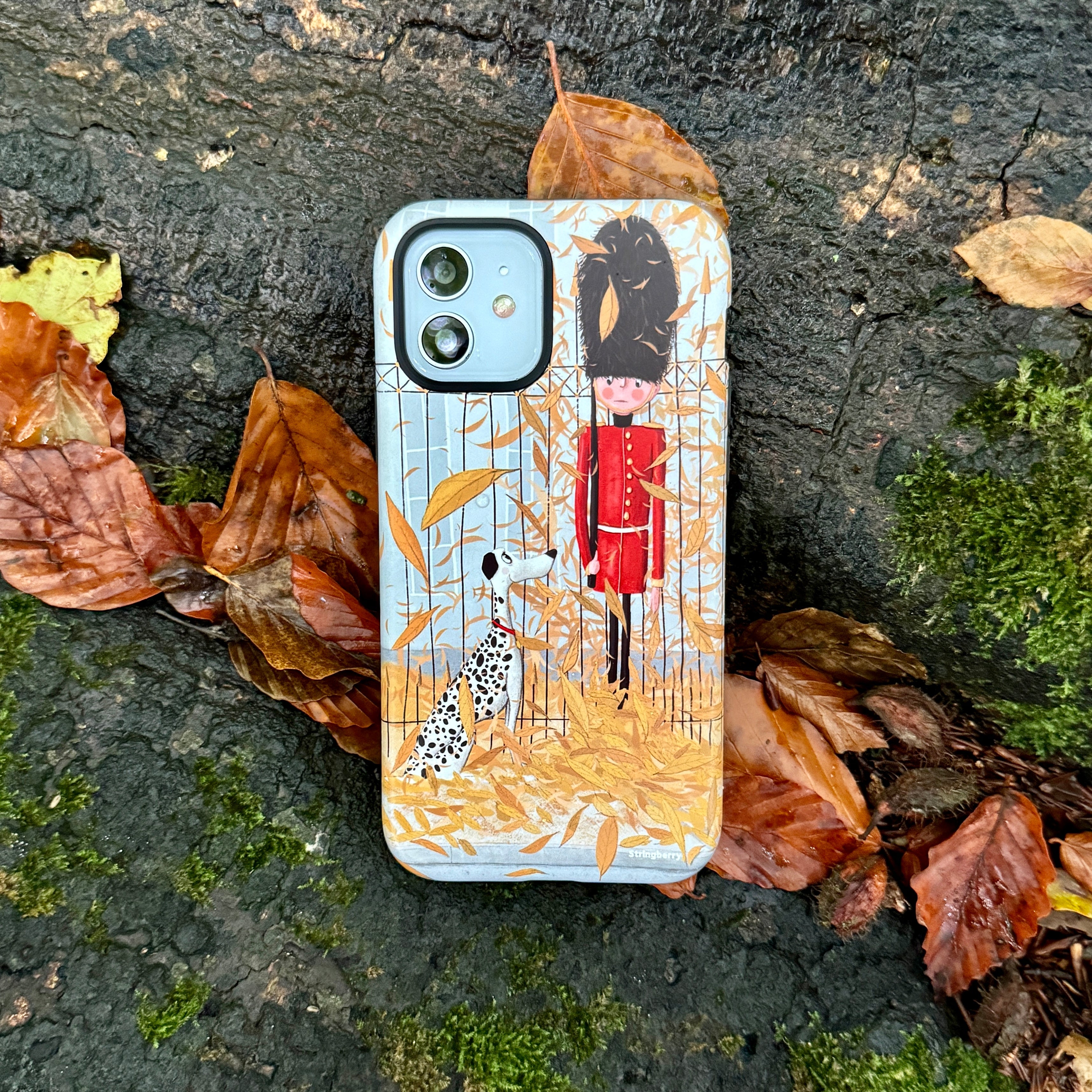 iPhone Tough Case - London In Leaves By Maja Lindberg
