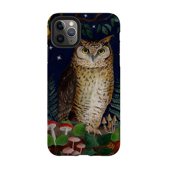 iPhone Tough Case - Mushroom Owl By Bex Parkin