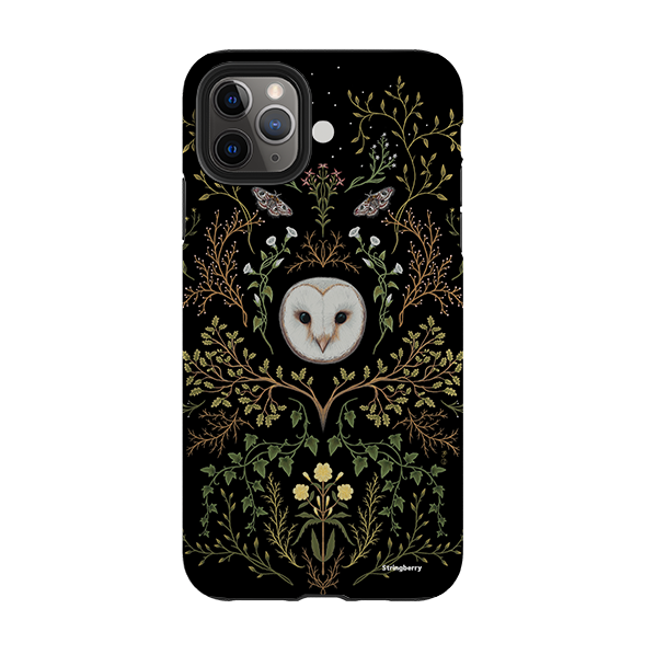 iPhone Tough Case - Owl Pattern By Anna Stead