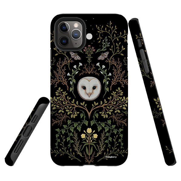 iPhone Tough Case - Owl Pattern By Anna Stead