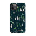 iPhone Tough Case - Snowman Playground By Jenny Zemanek