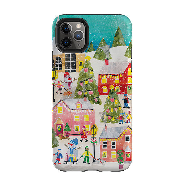 iPhone Tough Case - Winter Village By Tracey English