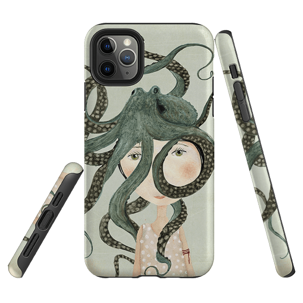 iPhone Tough Case - Octopus Girl By Katherine Quinn